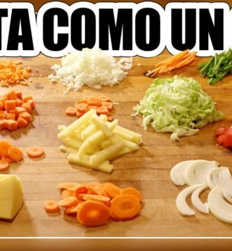 ¿Cómo se llama picar las verduras?