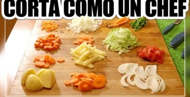 ¿Cómo se llama picar las verduras?
