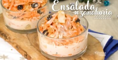 Ensalada de zanahoria rallada con picadora: receta rápida