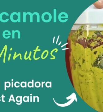 Receta fácil de guacamole usando picadora de verduras