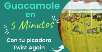 Receta fácil de guacamole usando picadora de verduras
