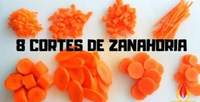 cómo picar correctamente zanahorias usando cuchillas afiladas