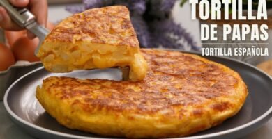 Tortilla de papas con vegetales picados: receta sencilla