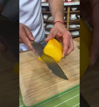 cómo picar correctamente pimientos con el menor esfuerzo posible