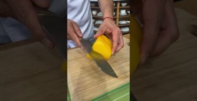 cómo picar correctamente pimientos en menos de un minuto