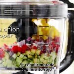 ensalada de zanahoria utilizando picadora de cuchillas
