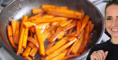 preparar platos saludables con zanahorias picadas sin ensuciar otros utensilios