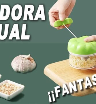 cómo picar correctamente ajos en picadora manual