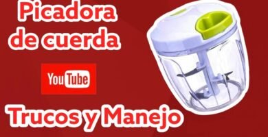 ensalada de cebolla usando picadora de cuerda