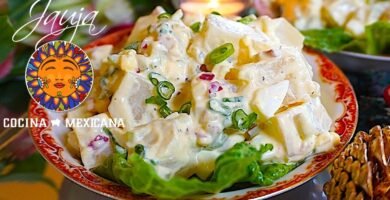 ensalada de papa sin ensuciar mucho