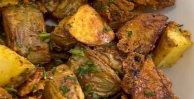 preparar platos saludables con papas en cubos con picadora multifunción