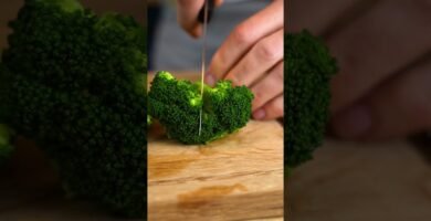 cómo picar correctamente brócoli con el menor esfuerzo posible