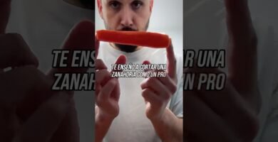 trucos para cortar rápido zanahorias con el menor esfuerzo posible
