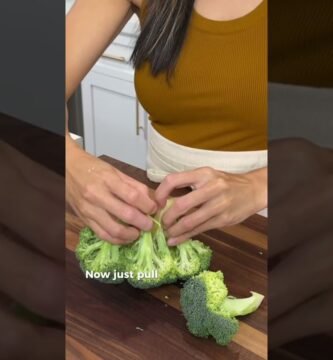 trucos para cortar rápido brócoli con el menor esfuerzo posible