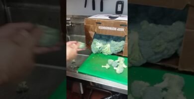 trucos para cortar rápido brócoli en picadora eléctrica