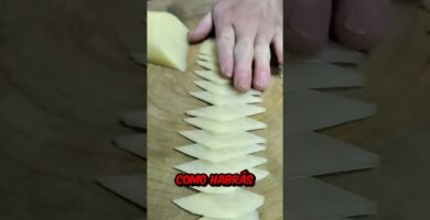 trucos para cortar rápido papas evitando derrames