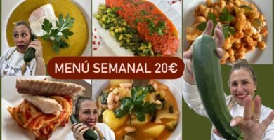 organizar tus comidas semanales con calabacines frescos usando picadora manual